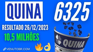 🍀 Resultado Quina 6325 [upl. by Anasiul607]