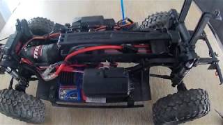 Waterproof RC winch wireless remote receiver TRX4 [upl. by Gurango526]