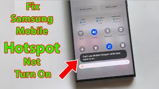 Fix cant use mobile hotspot while data saver is on samsung [upl. by Alcine]