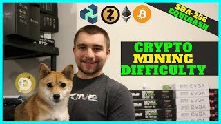 What is Crypto Mining Difficulty and How it Impacts YOUR Profits  Explained W BTC ZenCash ZEC [upl. by Llydnek747]