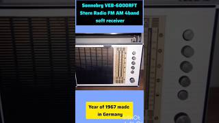 my old Radio Sonnebrg veb6000rft radio Stern AM FM soft receiveroldradio antiqueradio [upl. by Esylla234]