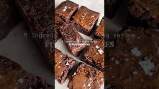 Easy 5 ingredient brownies browniesviral brownies brownedbutter recipe foryou fyp food [upl. by Eignav]