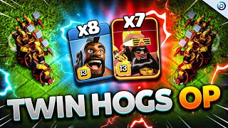 NEW HOG Level is POWERFUL and FUN at TH16  Best Attack Strategy Clash of Clans [upl. by Owena]