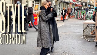 1°C ❄️  How Stockholmers dress  November Street Style  Street Fashion In Stockholm [upl. by Ikram]