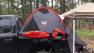 Overlanding on a budget part 2 Rightline Gear Truck Bed Tent Review [upl. by Aromat]