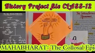 history project on mahabharata class 12  history project class 12  project file on mahabharata [upl. by Zacarias446]