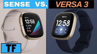 Fitbit Sense VS Fitbit Versa 3  Which one should you buy Features New Sensors amp GPS [upl. by Mars]