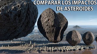 ¿El fin de la Tierra？ Comparar impactos de asteroides ¿Qué pasaría con la Tierra tras un impacto？ [upl. by Kimber425]