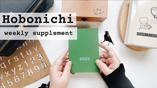 2023 Hobonichi Weekly Supplement Setup With Me hobonichi2023 plannersetup [upl. by Ravilob137]