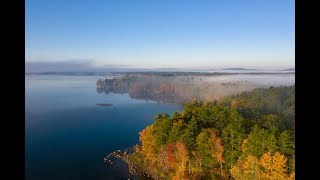 Sebago Lake  Maine drone photography [upl. by Rothwell]