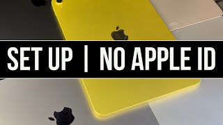 How to Set Up iPad with no Apple ID  no personal information no Face ID [upl. by Ponzo678]