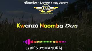 Nitambe  Dayoo x Rayvanny Lyric Audio Video [upl. by Haldane]