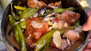 PINAKBET NA SILING PANIGANG WITH PATANI AND GRILLED PORK FOR LUNCH A TASTE IN THE COUNTRY SIDE [upl. by Letch]