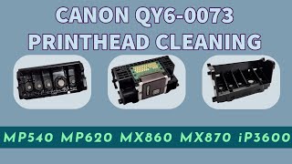 How To Clean Canon Printhead QY60073 Compatible with MP540 MP620 MX860 MX870 iP3600 [upl. by Meekahs496]