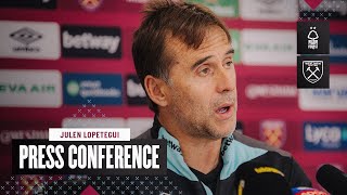 quotForest Are a Tough Side to Facequot  Julen Lopetegui Press Conference  Nottingham Forest v West Ham [upl. by Nyliret]