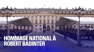 Les moments forts de lhommage national à Robert Badinter [upl. by Goulder]