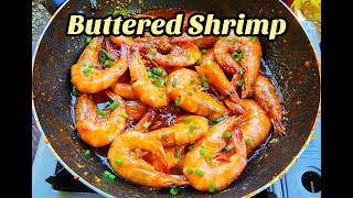 Garlic Butter Shrimp Buttered Shrimp Garlic Buttered Tiger Prawns [upl. by Barby]