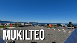 Scenic Descent Down to the Mukilteo Ferry Bike Ride Whidbey IslandRoute Highlight [upl. by Alikahs]