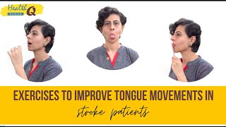 Exercise to improve tongue movements in STROKE patients [upl. by Glinys]