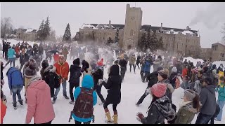 University of Guelph Snowball Fight 2015 [upl. by Ycal653]