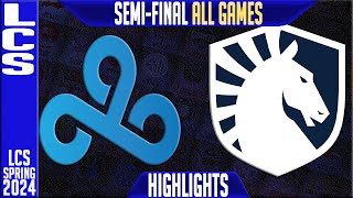 C9 vs TL Highlights ALL GAMES  LCS Spring 2024 Playoffs Semifinal  Cloud9 vs Team Liquid [upl. by Tutto]