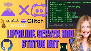 Lavalink Server and Status Bot discordjs v14  2023  visa2code  No Coding required [upl. by Atinihs854]