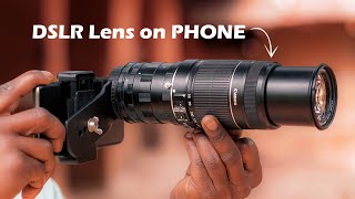 DSLR Lens on Mobile Camera  100 Working 🤩 [upl. by Almeida]