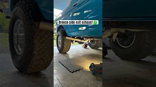 1979 ford bronco side exit exhaust DIY [upl. by Jenn]