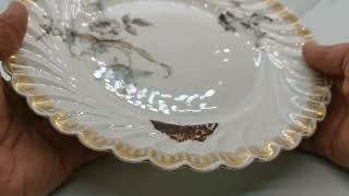 Haviland amp Co Antique Limoges Floral China Plate [upl. by Initsed]