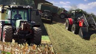 Maisernte 2016 bei Guhls Black Maxxum Case CVX Fendt 514 Jaguar 890 [upl. by Amalberga]