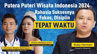 Rahasia Sukses Putera Puteri Wisata Indonesia 2024 Jonathan Megha Andriawan Dan Diana Rahmatul Putri [upl. by Adahsar]