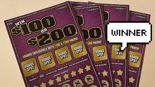 New 20 Win 100 Or 200 California Lottery Ticket Scratcher 💰 March 2024 [upl. by Krahling]