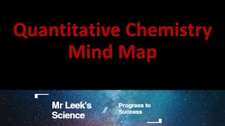 12 Quantitative Chemistry mind map for AQA combined and triple science Higher and Foundation [upl. by Winnah]