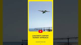 ✈️ LANZAROTE Puerto del Carmen  plane airport runway approach lanzarote canaryislands spain [upl. by Grady]