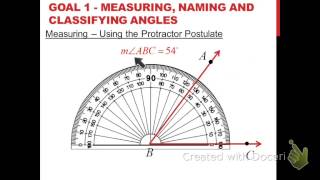 Measuring and Classifying Angles [upl. by Ennovihc625]