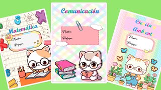 Como hacer CARATULAS BONITAS EN WORD  PORTADAS KAWAII ✨✨✨  ARCHIVO GRATIS EN WORD EDITABLE [upl. by Davena]