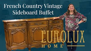 French Country Vintage Sideboard Buffet  Louis XV Sideboard  EuroLuxHome [upl. by Ahsikyt]