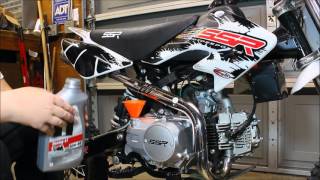 PIT BIKE 125CC 10W40 OIL CHANGE [upl. by Minna]