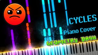 Cyclesfrom Geometry Dash Piano Cover┃ PianoCrisp [upl. by Eseret937]