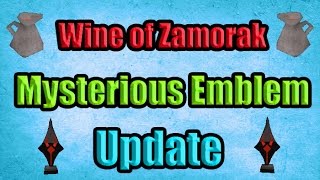 New Wine Of Zamorak Spot  Mysterious Emblem Updates 2 March Osrs [upl. by Madoc991]