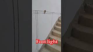 Foot light kaise lagate he  full video electrician shortsvideo [upl. by Ergener]