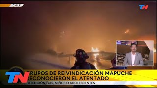 CHILE Atentado mapuche en un galpón de avionetas del sur de Chile [upl. by Malliw]