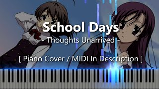 Thoughts Unarrived School Days  Synthesia  Piano Tutorial [upl. by Clemente]