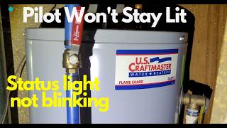 Craftmaster water heater pilot light goes out How to light a water heater craftmaster [upl. by Enoyrt]