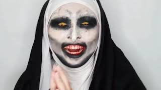 Valak Makeup Tutorial from The Nun Movie 2018  serafinakarla [upl. by Jenda]