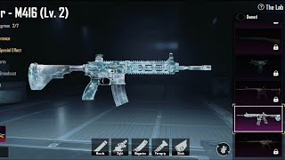 Finally upgrade m416 glacier  M416glacier Upgrade to lvl 3  M416 glacier full upgraded bgmi [upl. by Bang]