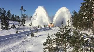 Beilhack railway snowblower in good conditions Norway [upl. by Sanfourd]