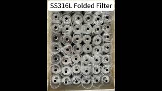 5 Micron M15 Connector SS 316L Folded Filter ElementTOPTITECH [upl. by Pinkham85]