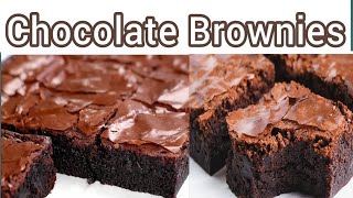 Fudge Brownies Flakey Brownies chewy Brownies recipe [upl. by Eilime28]