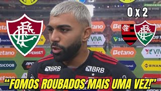 URGENTE GABIGOL EM LAGRIMAS FEZ FORTES ACUSAÇÕES APÓS VITÓRIA DO FLUMINENSE CONTRA O FLAMENGO [upl. by Danica]